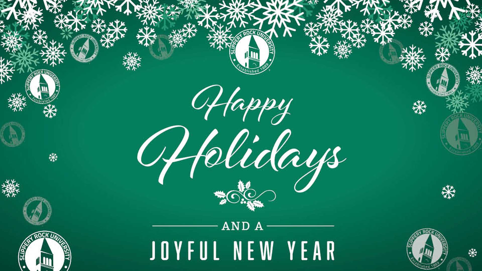 Happy Holidays From SRU Slippery Rock University